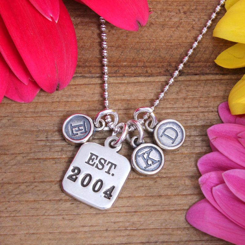Personalized Family Charm Necklace